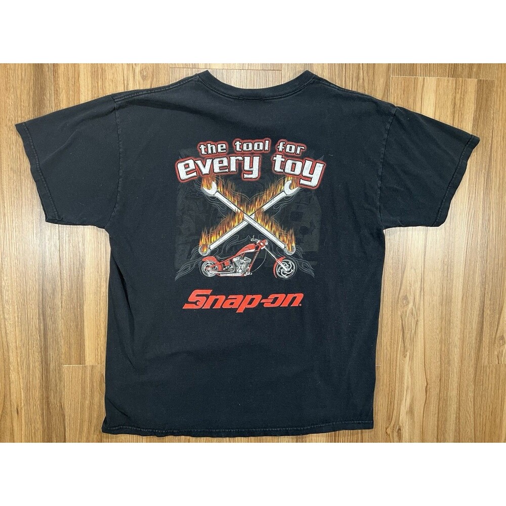 Snap On Tools Shirt Mens Size XL  Graphic Black Tee. The Tool For Every Toy.